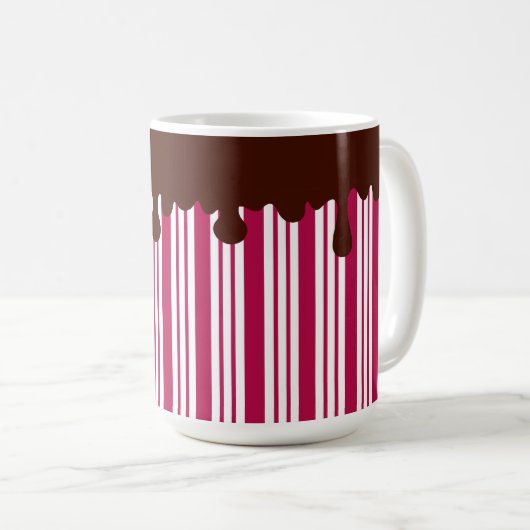 Mug de Chocolat Chaud à la Menthe de Noël (Devant droit)