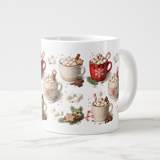 Mug de Chocolat Chaud de Noël (Devant droit)