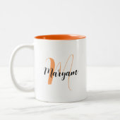 Mug de Chocolat Chaud Mignon avec Nom & Initiale & (Gauche)