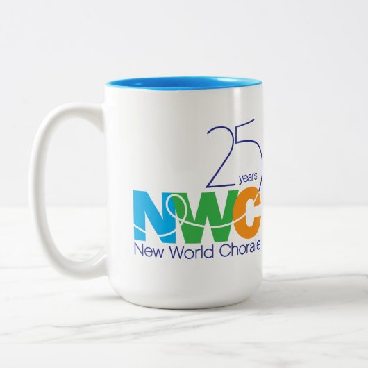 Mug de chorale du nouveau monde du 25e anniversair (Gauche)
