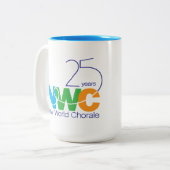 Mug de chorale du nouveau monde du 25e anniversair (Devant gauche)