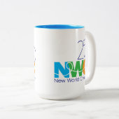 Mug de chorale du nouveau monde du 25e anniversair (Devant droit)