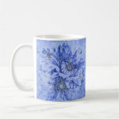 Mug de chrysanthèmes bleus (Gauche)
