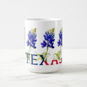 Mug de cinq fleurs de bleuets du Texas (Centre)
