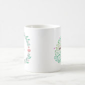 Mug de citation à fleurs printanières, cadeau flor (Centre)