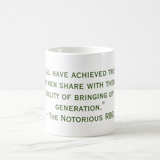 Mug de citation célèbre RBG (Centre)