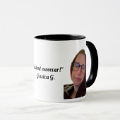 Mug de citation de Jess non impressionné (Devant droit)