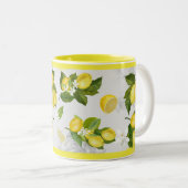 Mug de citron gris et jaune (Devant droit)