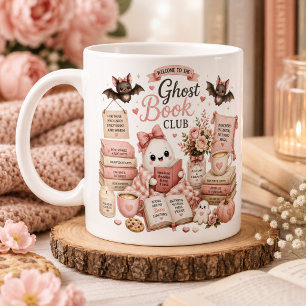 Mug de club de lecture fantôme personnalisé pour H