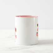 Mug de cochon de dessin animé jonglant mignon (Centre)