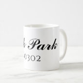 Mug de code postal personnalisé (Devant droit)