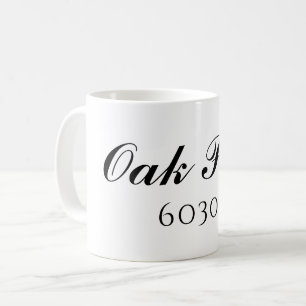 Mug de code postal personnalisé