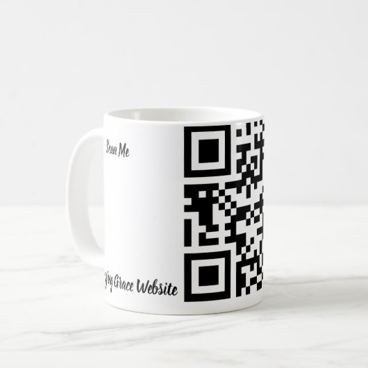 Mug de code QR Grace Extraordinaire (Devant gauche)