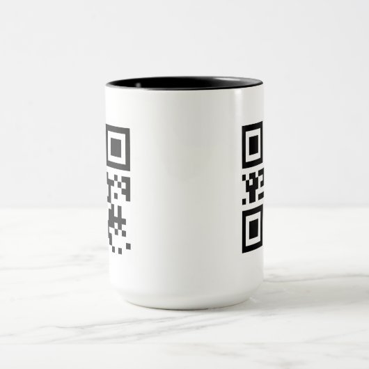 Mug de code QR personnalisé (Centre)