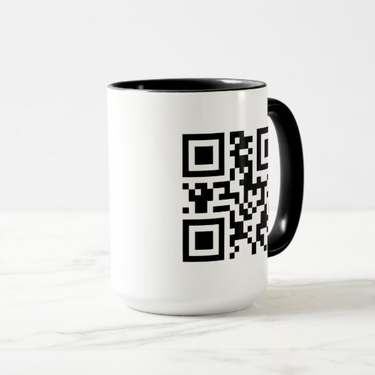 Mug de code QR personnalisé (Devant droit)