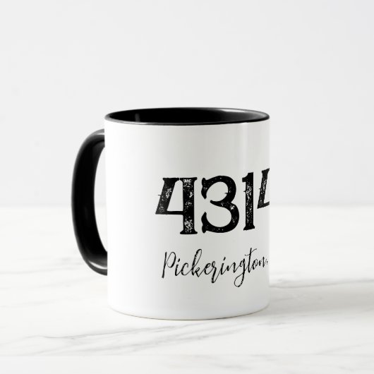 Mug de code zip désorganisé (Devant gauche)