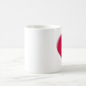 Mug de coeur de dentelle 3D (Centre)