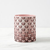 Mug de coeur d'or Rose romantique (Centre)