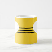 Mug de coeur moderne jaune (Centre)