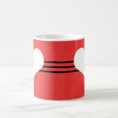 Mug de coeur moderne rouge (Centre)