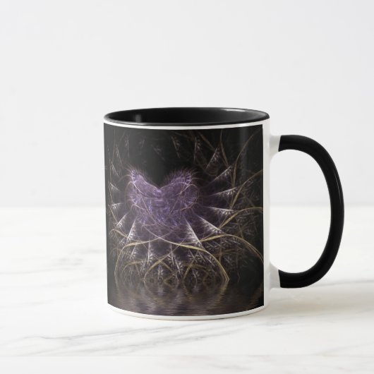 Mug de coeur pourpre (Droite)