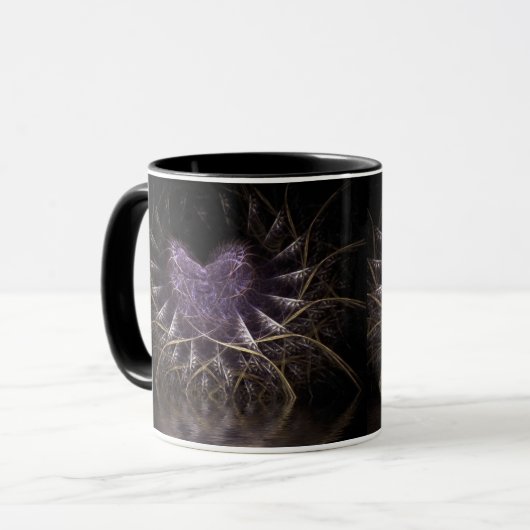 Mug de coeur pourpre (Devant gauche)