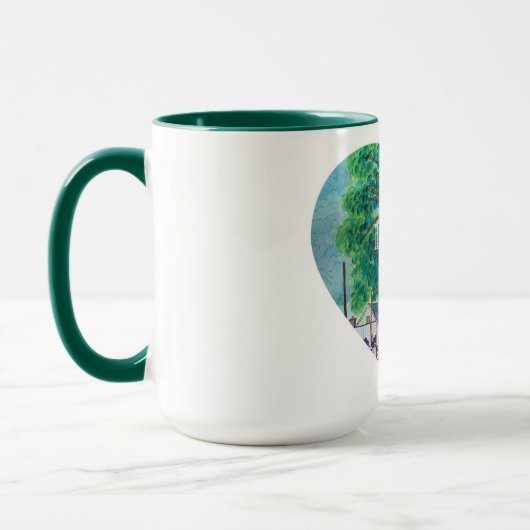 Mug de coeur souvenir d'Irlande (Gauche)