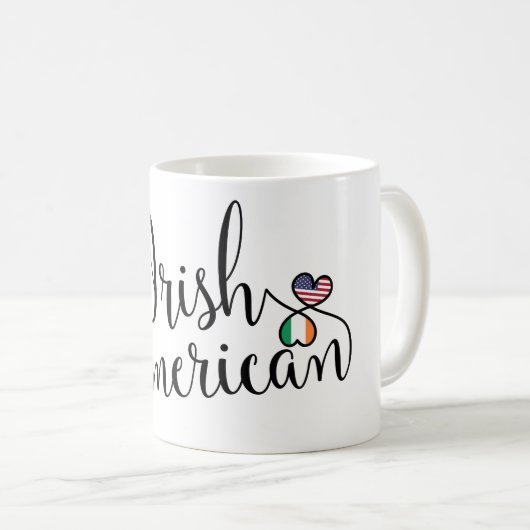 Mug de Coeurs irlandais-américains entrelacés (Devant droit)