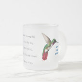 Mug de colibri givré personnalisé (Devant droit)