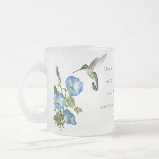 Mug de colibri givré personnalisé (Gauche)