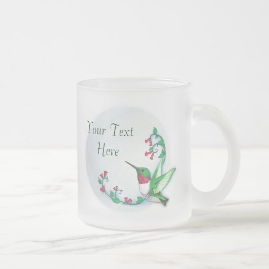 Mug de colibri personnalisable (Droit)