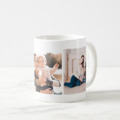 Mug de collage classique à trois photos (Devant droit)