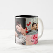 Mug de collage de la Saint-Valentin moderne (Devant droit)