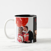 Mug de collage de la Saint-Valentin moderne (Gauche)