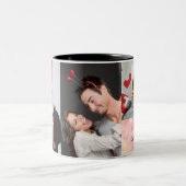 Mug de collage de la Saint-Valentin moderne (Centre)