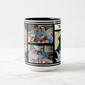 Mug de collage de photos de famille personnalisée (Centre)