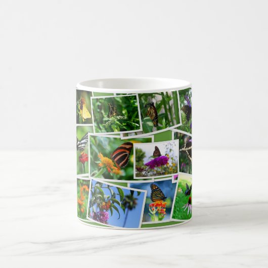Mug de collage papillon (Centre)