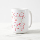 Mug de collection Stickman à main (Devant droit)