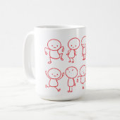Mug de collection Stickman à main (Devant gauche)
