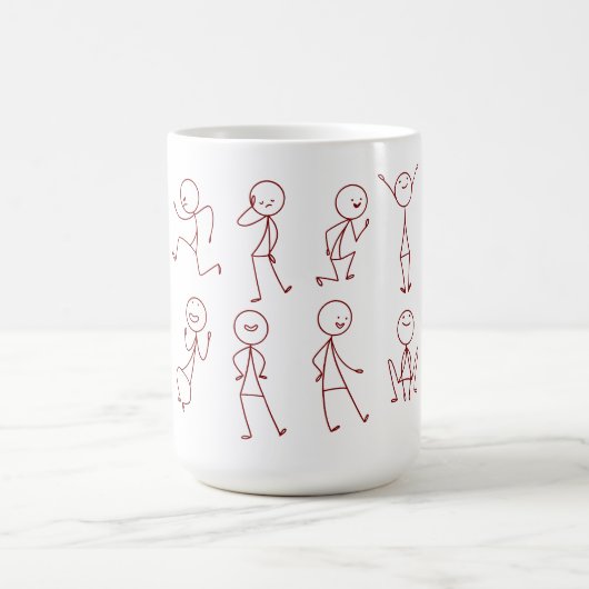 Mug de collection Stickman à main (Centre)