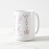 Mug de collection Stickman à main (Devant droit)