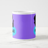 Mug de colombe noire et bleue (Devant)
