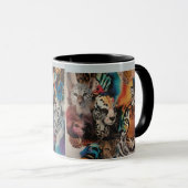 Mug de combo Posters de animaux écotiques - Vibran (Devant droit)