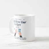 Mug de compte amusant - Emmenez-moi dans votre liv (Devant gauche)