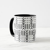 Mug de concepteur de tissu de boue d'Afrique (Devant gauche)