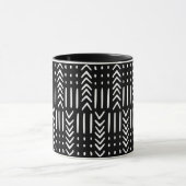 Mug de concepteur de tissu de la boue noire africa (Centre)