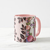 Mug de conception croisée à découpe papier 3D - gé (Devant droit)