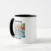 Mug de conception de la piscine d'animaux sauvages (Devant gauche)