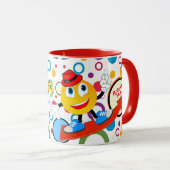 Mug de conception Emoji de bande dessinée couleur  (Devant droit)