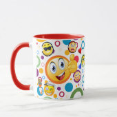 Mug de conception Emoji de bande dessinée couleur (Gauche)